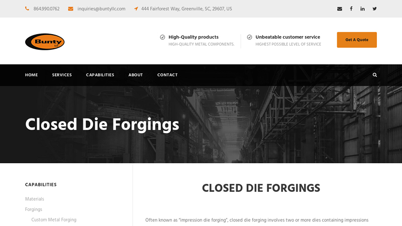 Closed Die Forgings