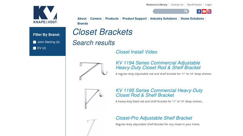 Closet Brackets