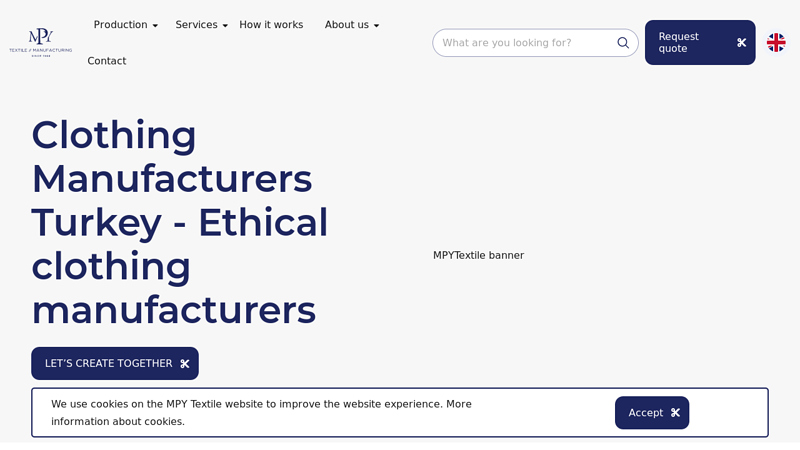 Clothing manufacturers in Turkey