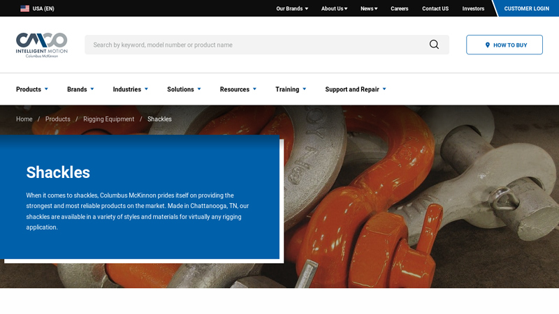 CM Lifting Shackles Made in USA