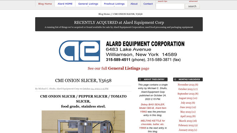 CMI ONION SLICER, Y5658