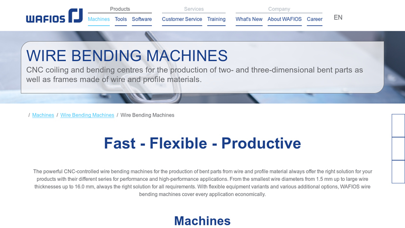 CNC coiling and bending machines
