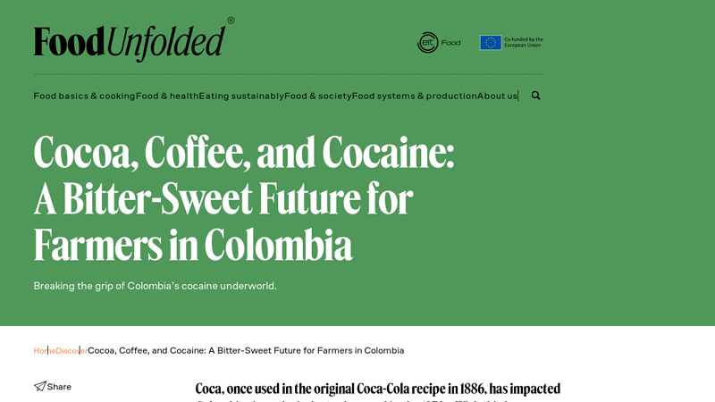 Cocoa, Coffee, and Cocaine: A Bitter
