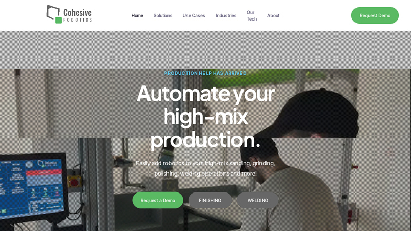 Cohesive Robotics: Smarter Robots for High