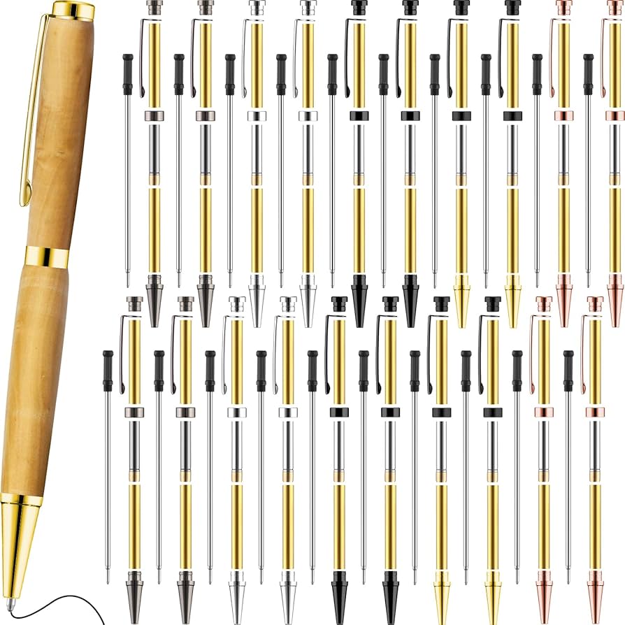 Colarr 20 Sets Woodturning Pen Kits Project Supplies Including ...