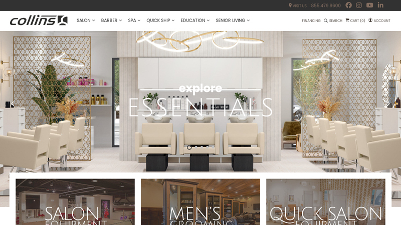 Collins Salon Equipment, Beauty Equipment & Barber Equipment