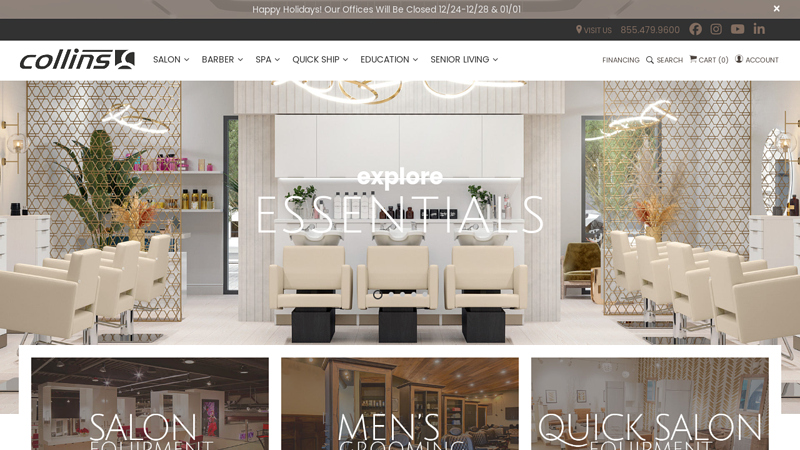 Collins Salon Equipment, Beauty Equipment & Barber Equipment