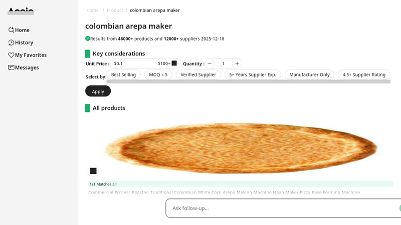 Colombian Arepa Maker