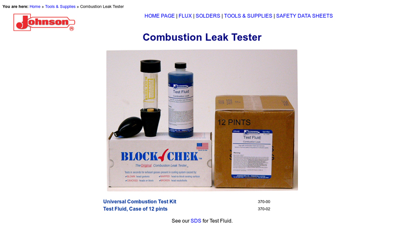 Combustion Leak Tester