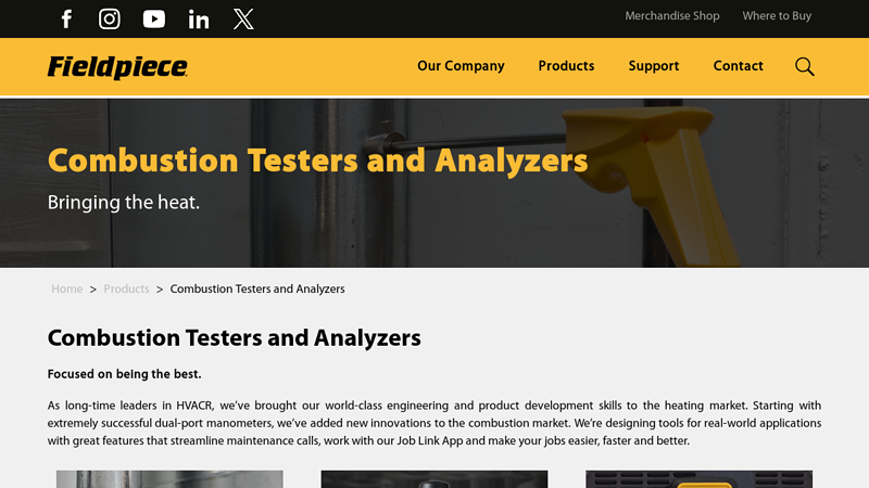 Combustion Testers and Analyzers