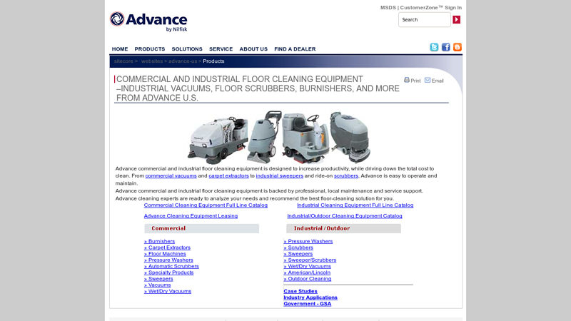 Commercial and Industrial Floor Cleaning Equipment