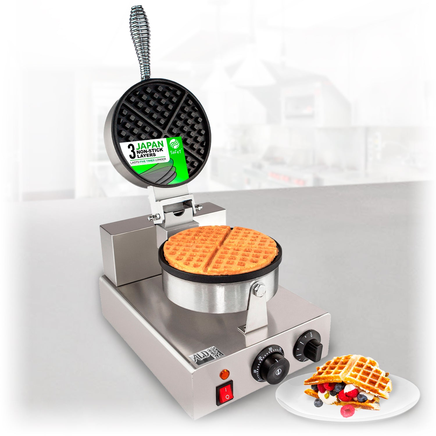 Commercial belgian waffle makers
