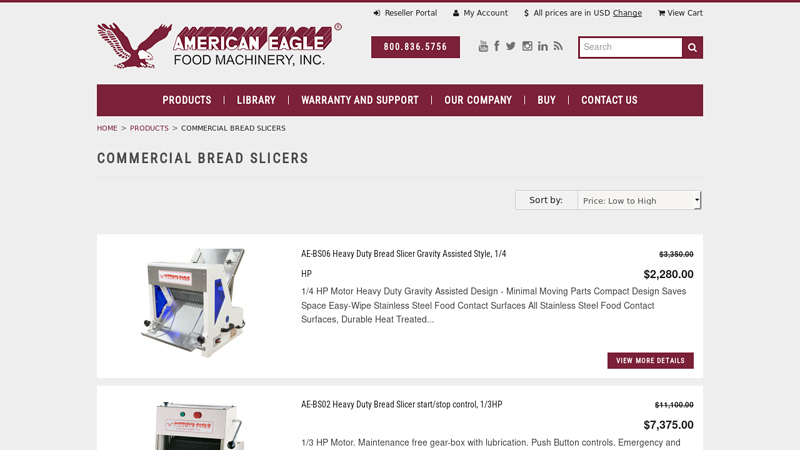 Commercial Bread Slicer