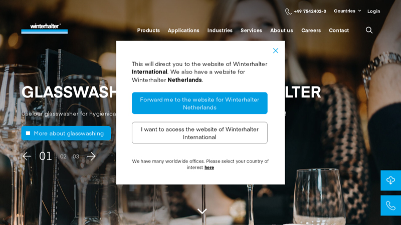 Commercial dishwashers in the total system
