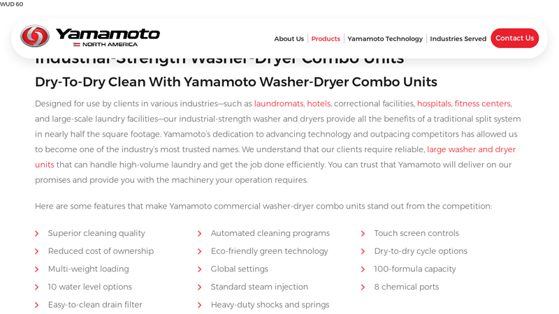 Commercial & Industrial Washer-Dryer Combo Units