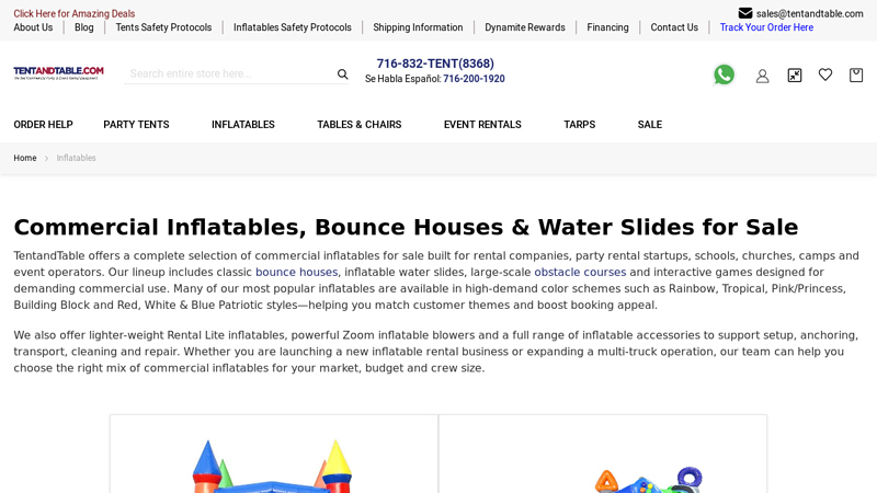 Commercial Inflatables, Bounce Houses & Water Slides for Sale