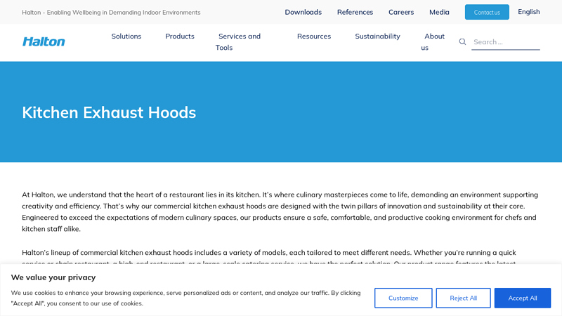 Commercial Kitchen Exhaust Hoods