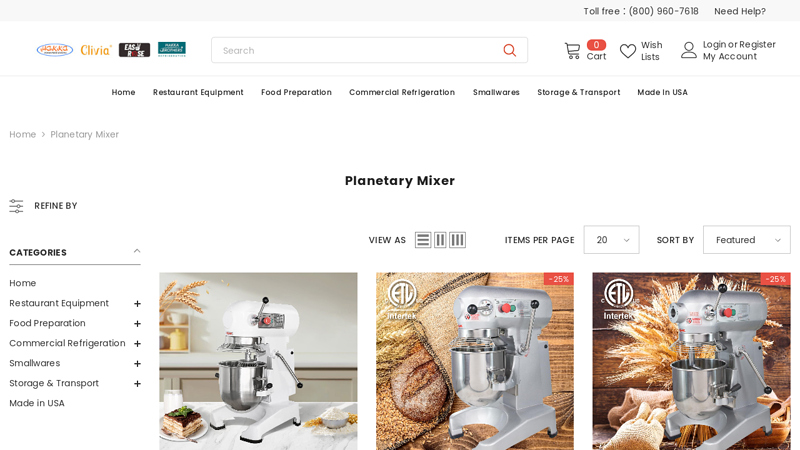 Commercial Planetary Mixers