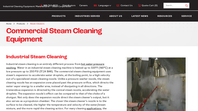 Commercial Steam Cleaning Equipment