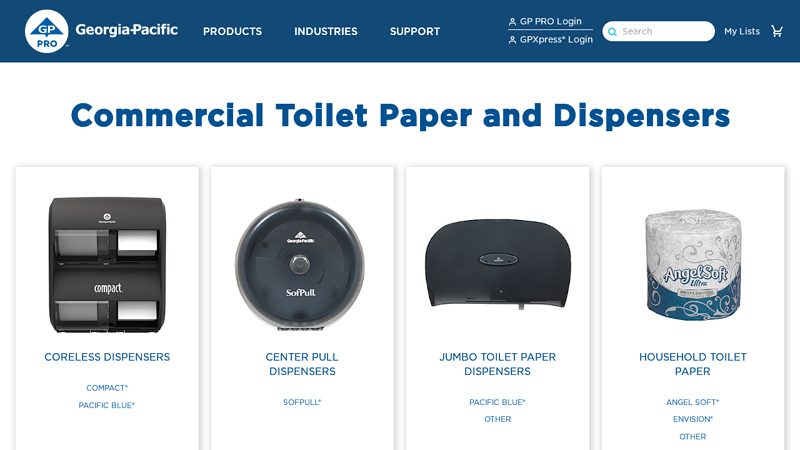 Commercial Toilet Paper & Dispensers