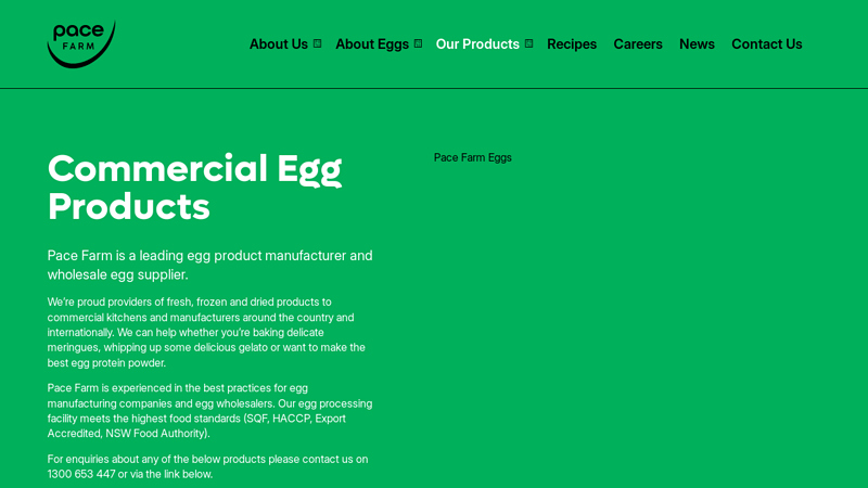 Commercial / Wholesale Egg Products