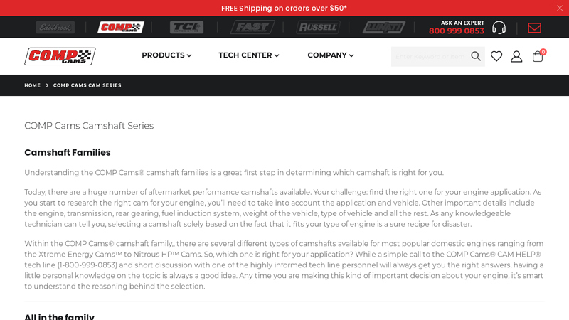 COMP Cams Camshaft Series