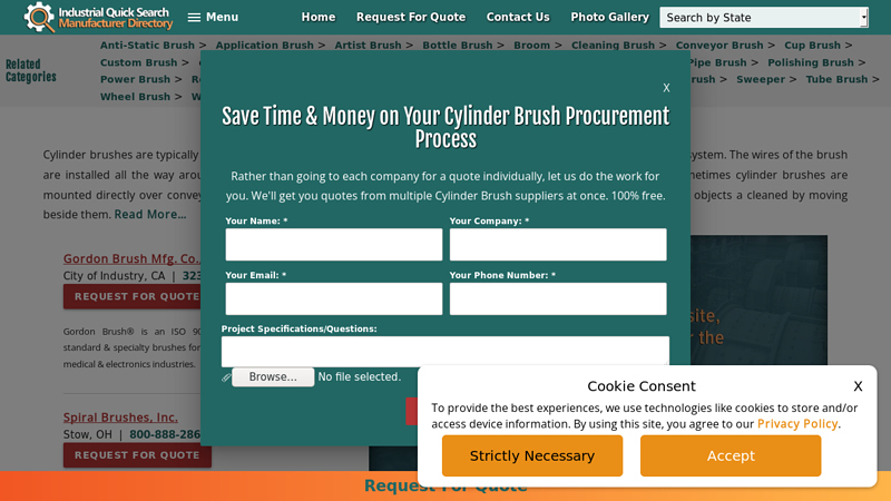 Complete List of Cylinder Brush Manufacturers & Suppliers