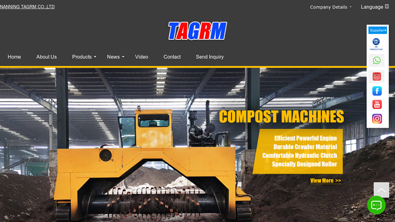 Compost Machine,Grain Machine,Cassava Machine,Sugarcane ...