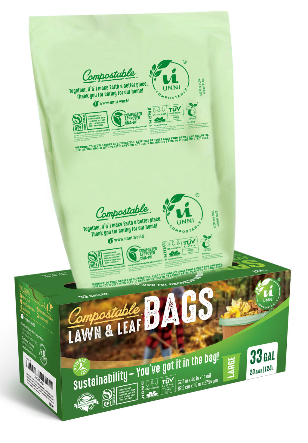 Compostable Trash Bags & Bin Liners