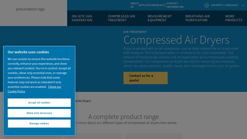 Compressed Air Dryers