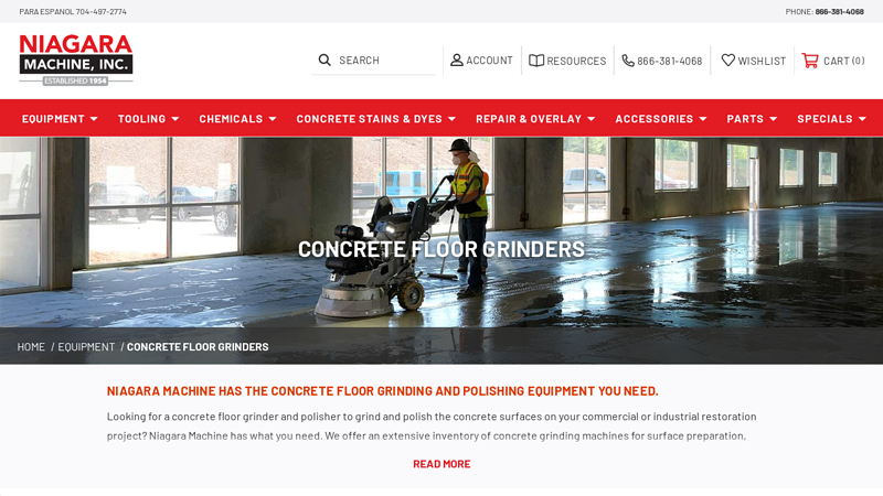 Concrete Floor Grinders & Polishers