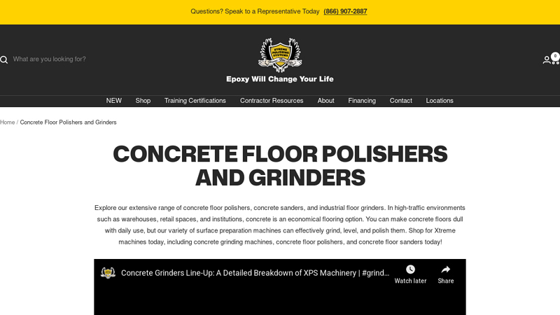 Concrete Floor Polishers and Grinders