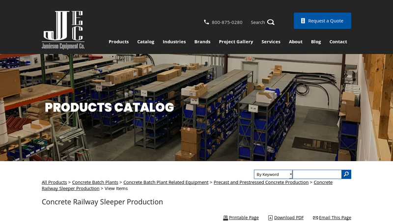 Concrete Railway Sleeper Production