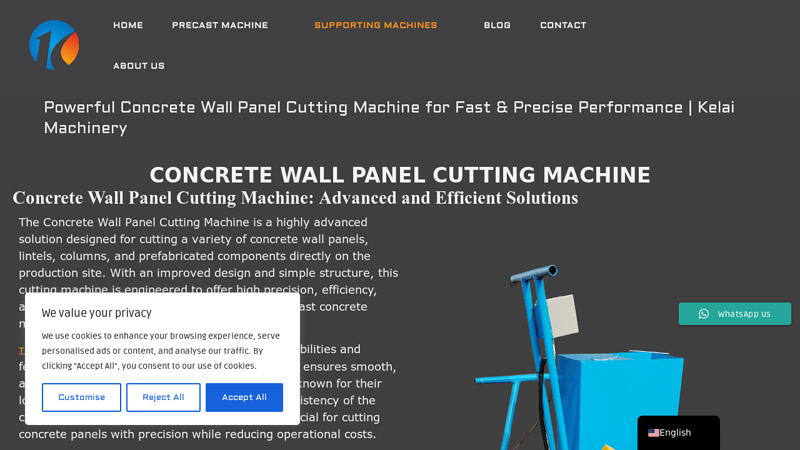 Concrete Wall Panel Cutting Machine