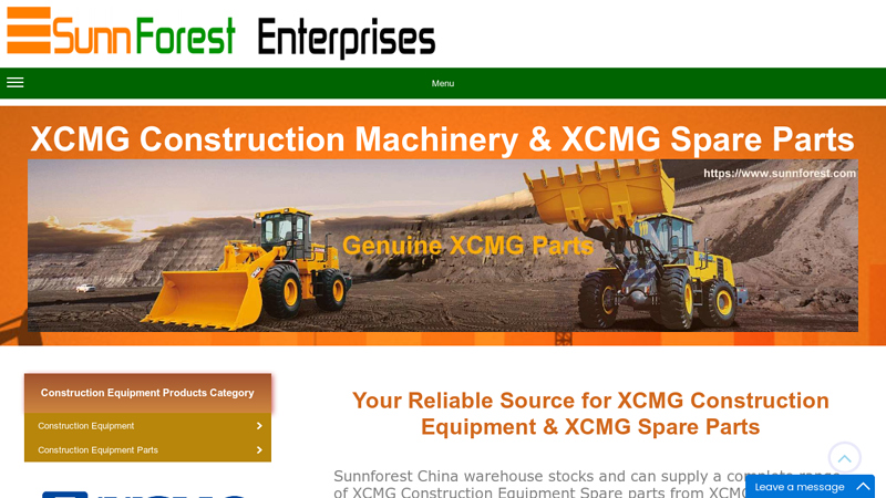 Construction Equipment Parts