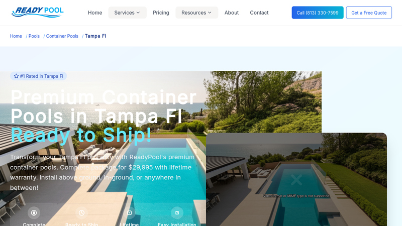 Container Pools in Tampa Fl