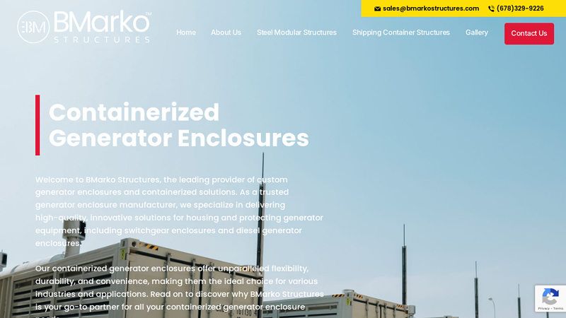 Containerized Generator Enclosures