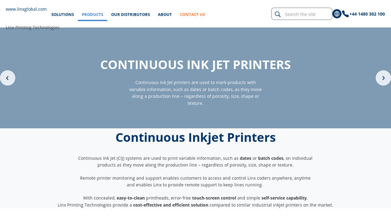 Continuous Ink Jet Printers