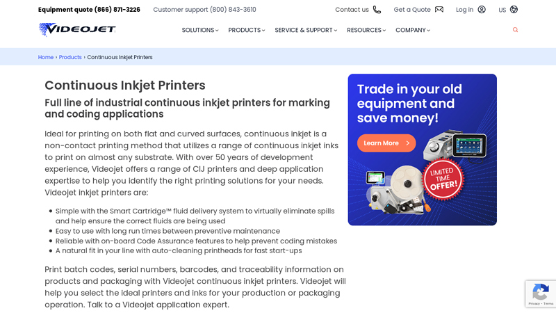 Continuous Inkjet Printers
