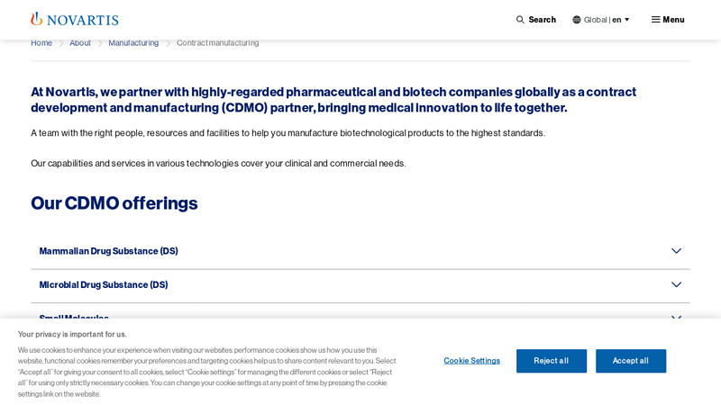 Contract manufacturing