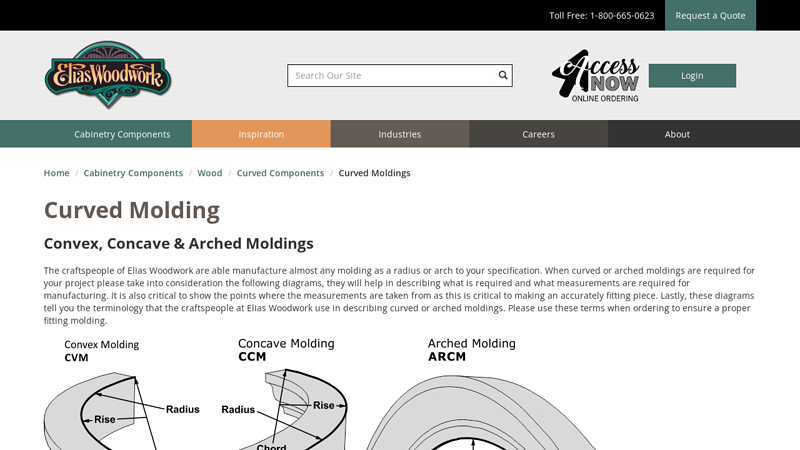 Convex, Concave & Arched Moldings