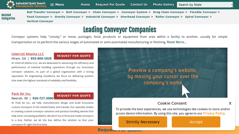 Conveyor Manufacturers