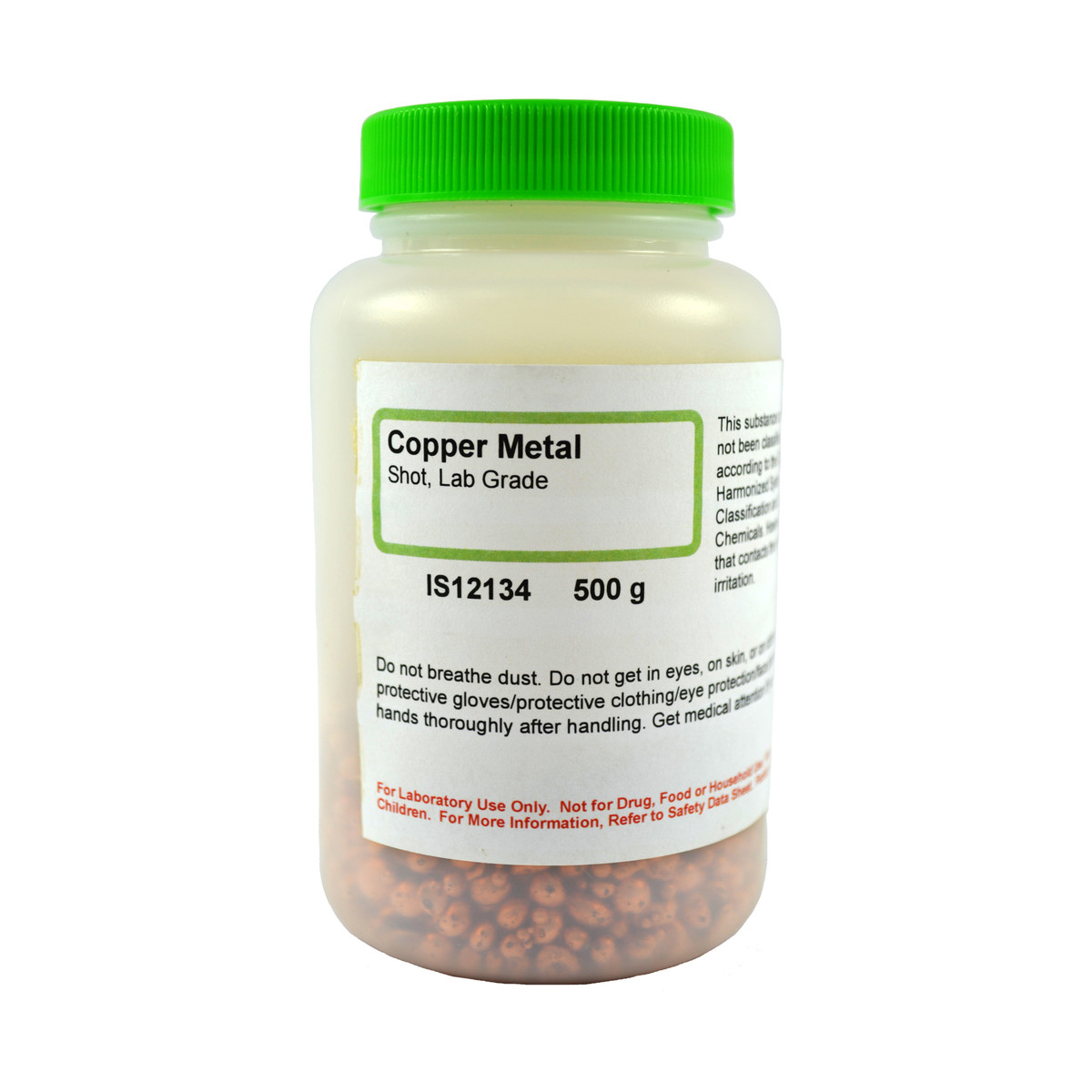 Copper Metal Shot, Lab Grade 500G