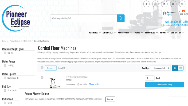 Corded Floor Machines