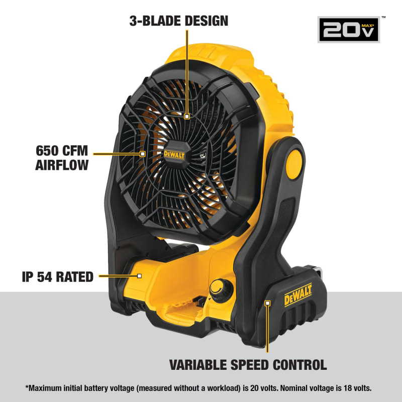 Cordless Tool Jobsite Fans