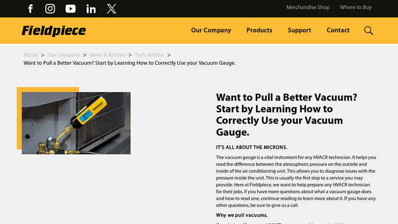 Correctly Use Your Vacuum Gauge
