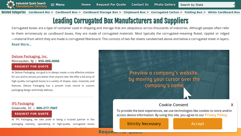 Corrugated Box Manufacturers