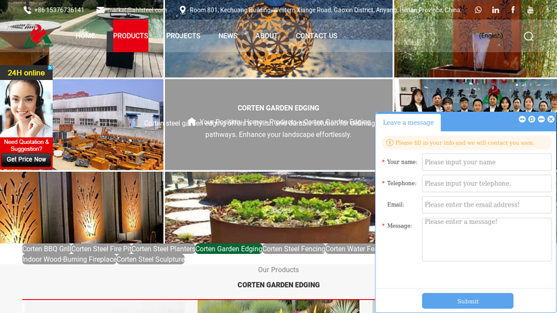 Corten Steel Garden Edging Wholesale