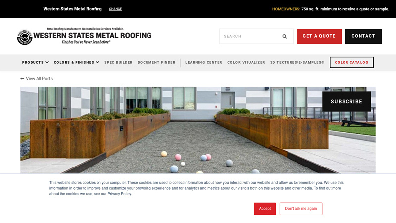 Corten Steel Planter Boxes