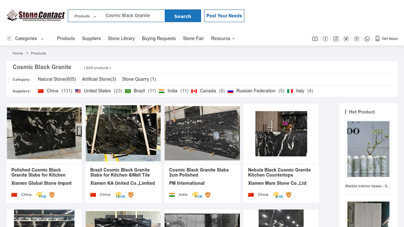 Cosmic Black Granite